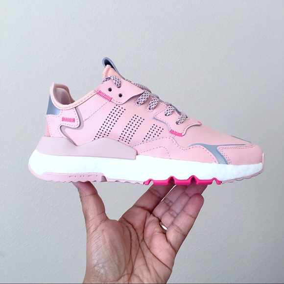 pink adidas nite jogger